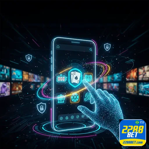 Imagem promocional do aplicativo 2288bet mostrando recursos e interface para apostas online no site 2288bet.